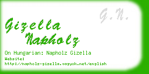 gizella napholz business card